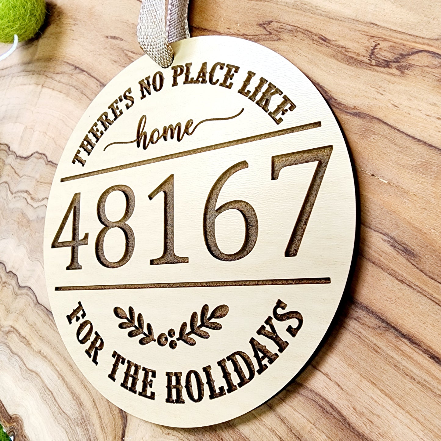 Farmhouse Zip Code Ornament