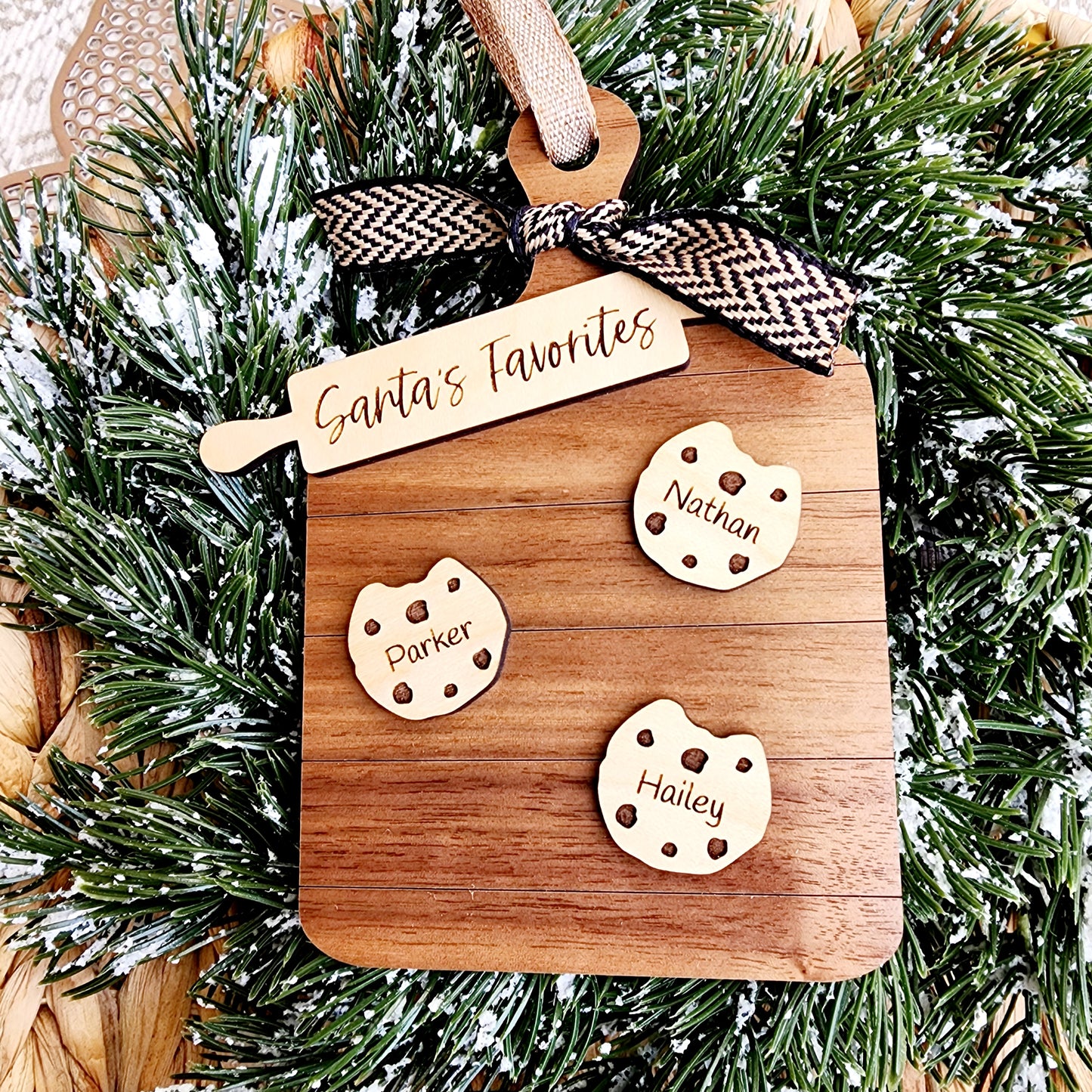 Custom Family Cookie Ornament 2025 Family name Ornament