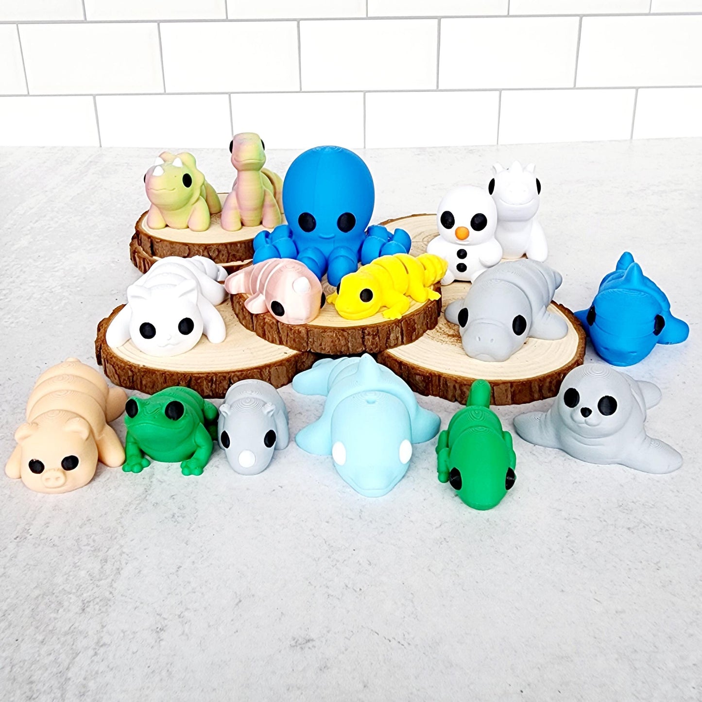 3D Printed Animals Mystery Pack Animal Fidget toy 3D Printed Toys Pocket sized creatures
