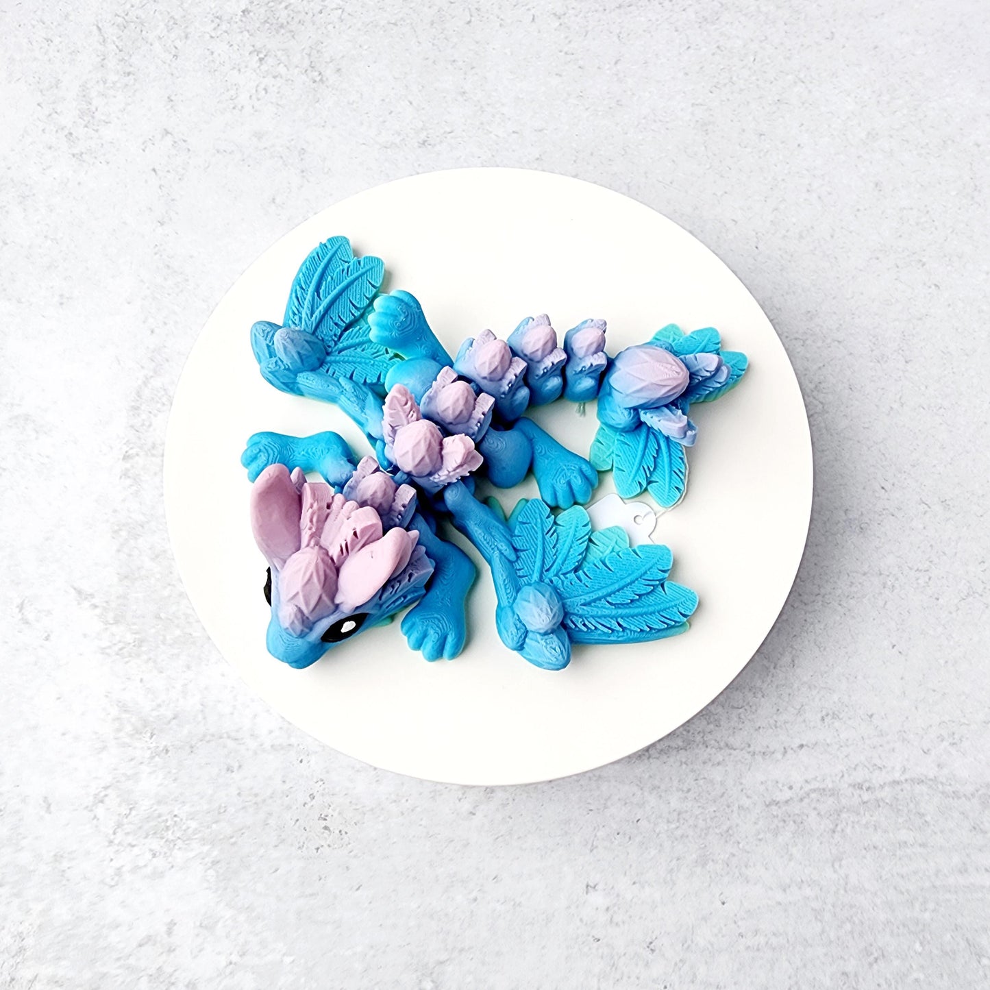 3D printed dragon / Bunny dragon / Baby Dragon / 3D printed fidget/ gifts for kids / articulated dragon