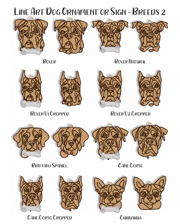 Personalized Layered Wood Dog Ornament, Custom Breed Christmas Keepsake