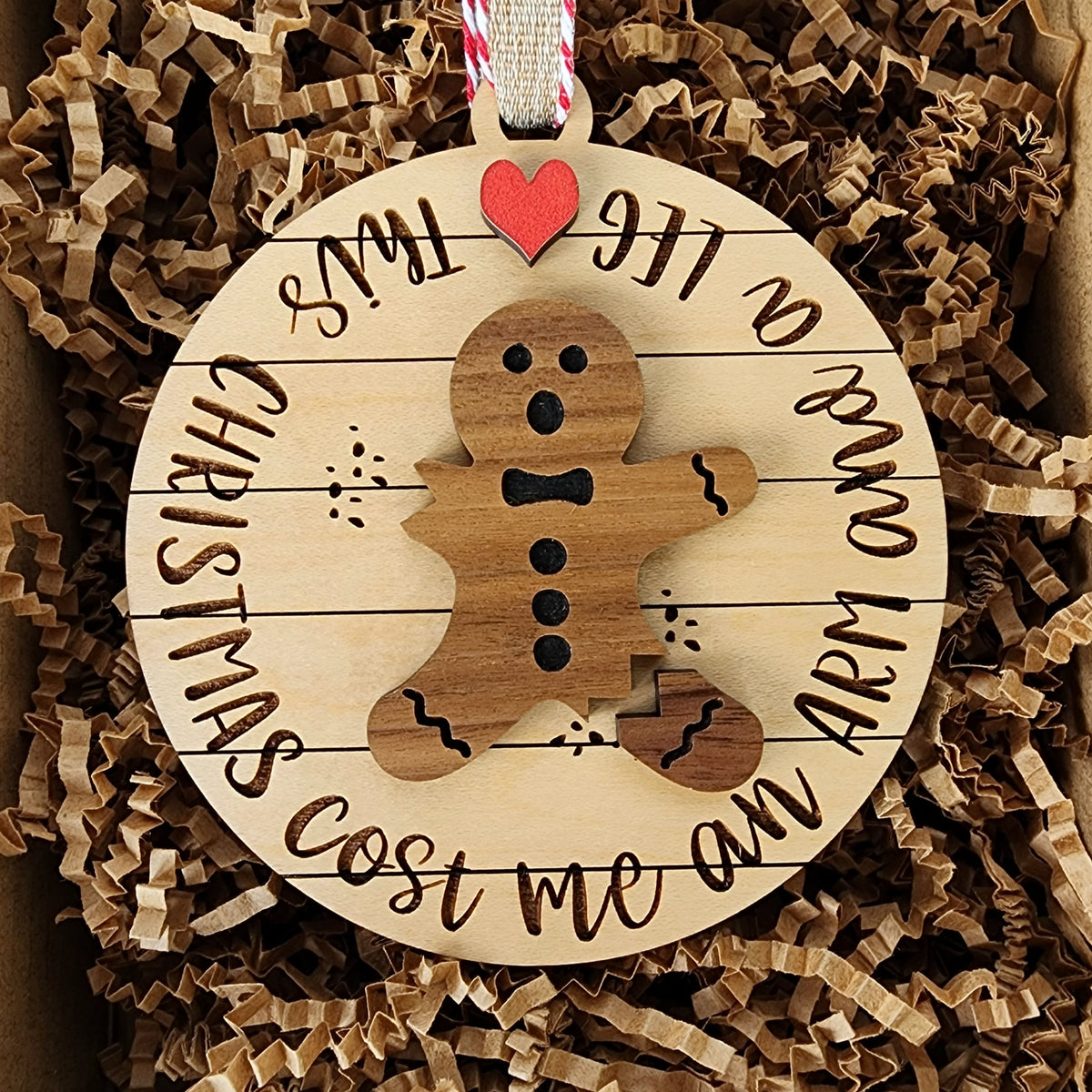 Oh Snap! Funny Gingerbread Man Christmas Ornament