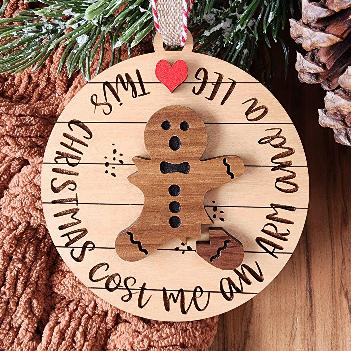 Oh Snap! Funny Gingerbread Man Christmas Ornament
