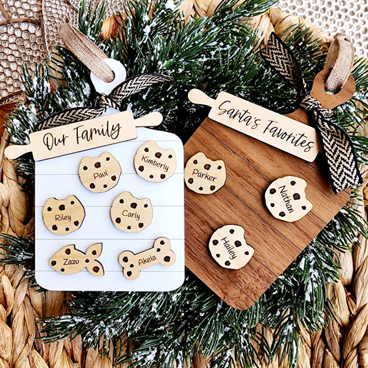 Custom Family Cookie Ornament Family name Ornament
