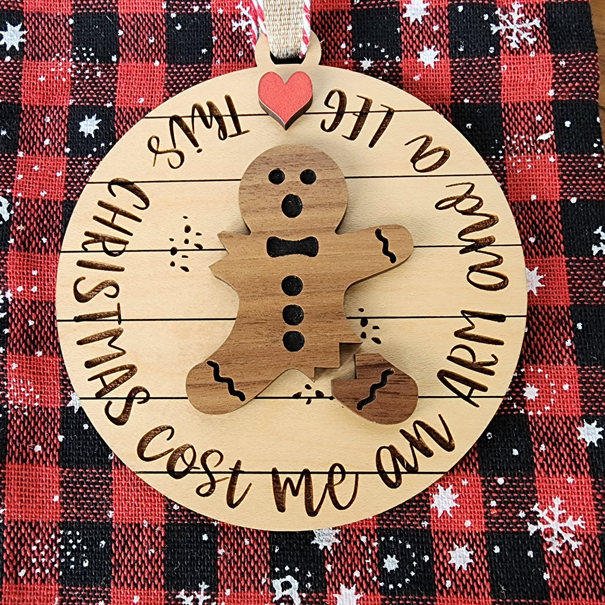 Oh Snap! Funny Gingerbread Man Christmas Ornament