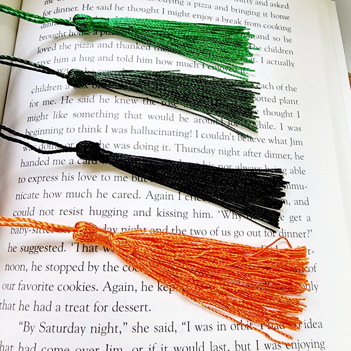 Bookshelf Bookmark with Tassel for book lover gift for bookworm
