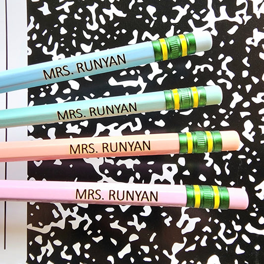 Personalized Ticonderoga Pencils | Custom Engraved Name, Teacher Gift