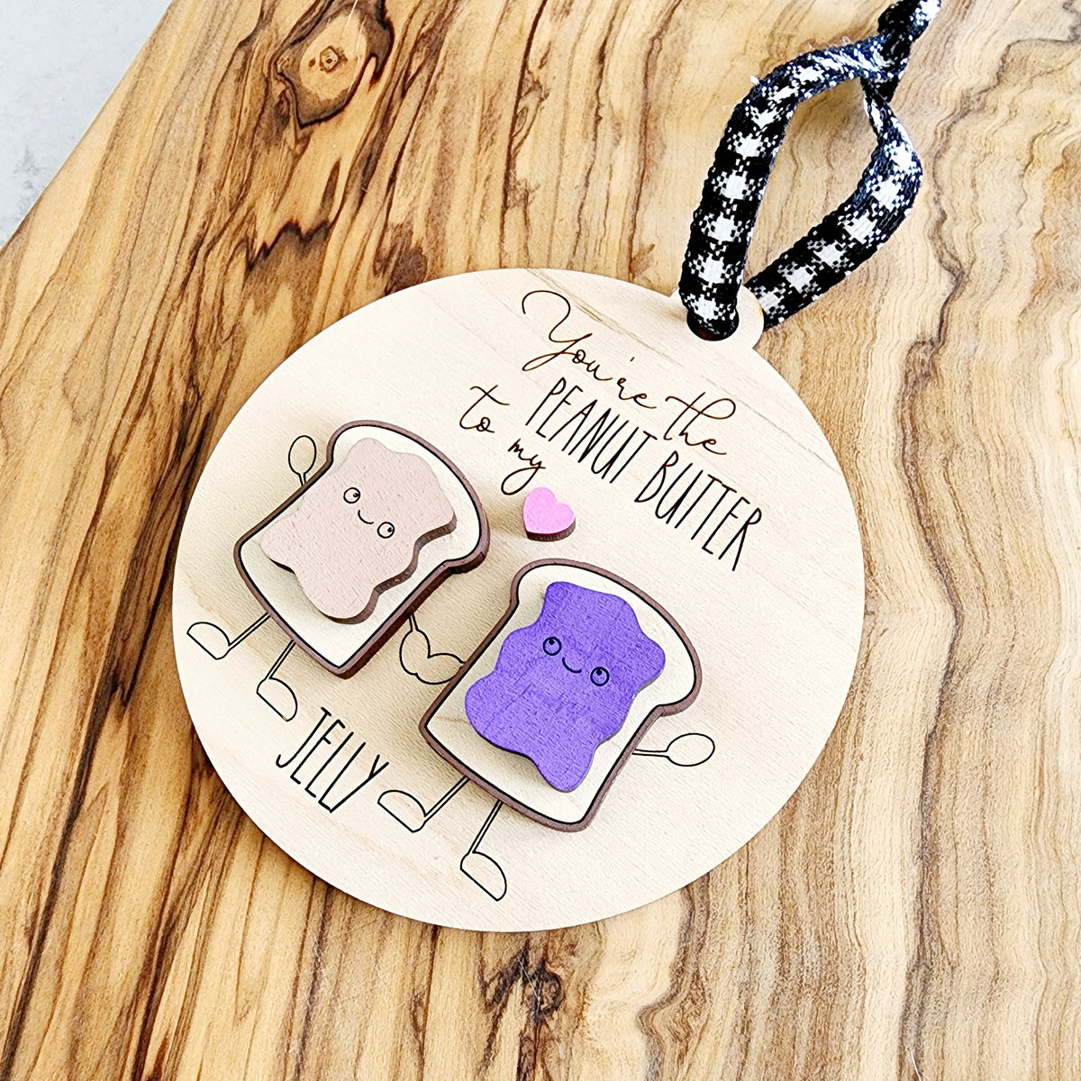 PB&J Christmas Ornament | Cute Couple Gift, Best Friends Keepsake