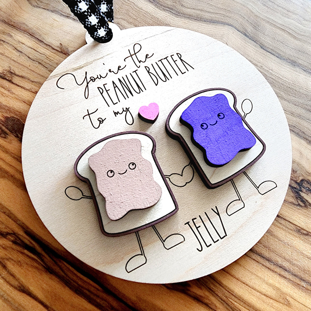 PB&J Christmas Ornament | Cute Couple Gift, Best Friends Keepsake