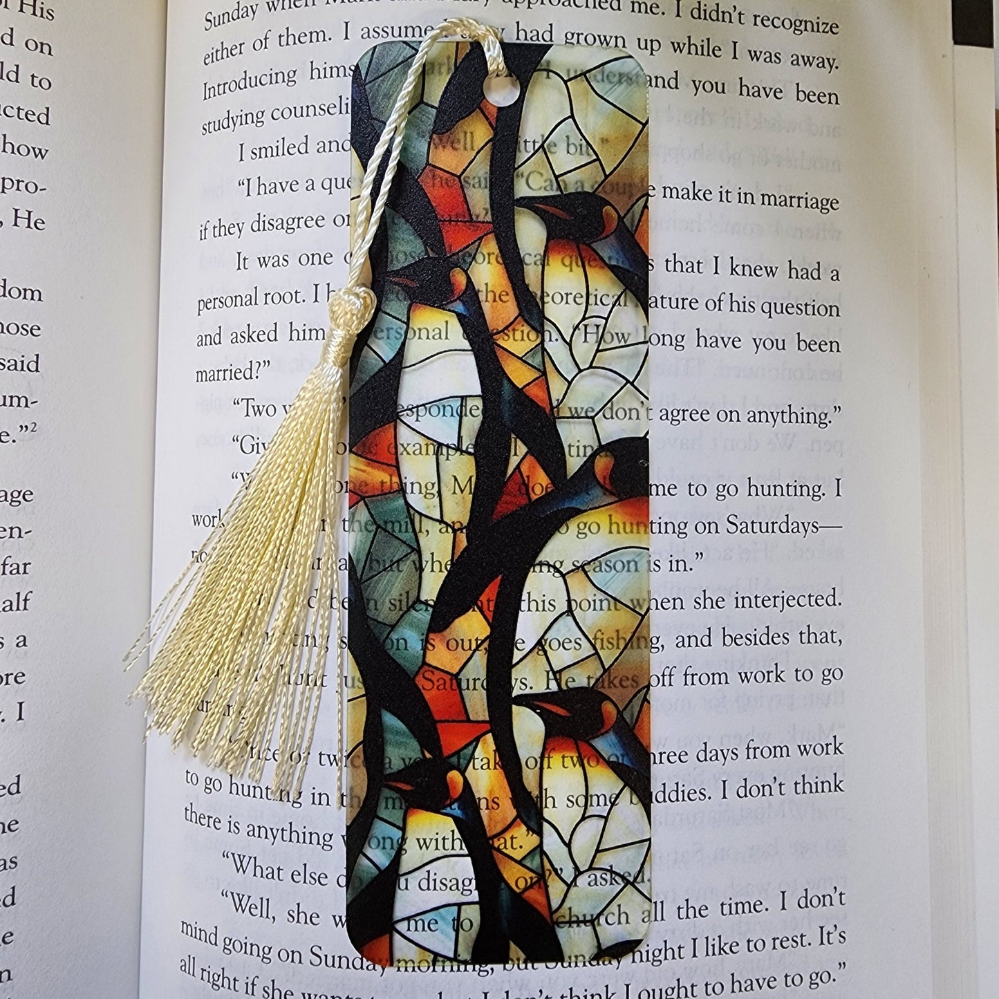 Penguin Bookmark with Tassel for book lover gift for bookworm