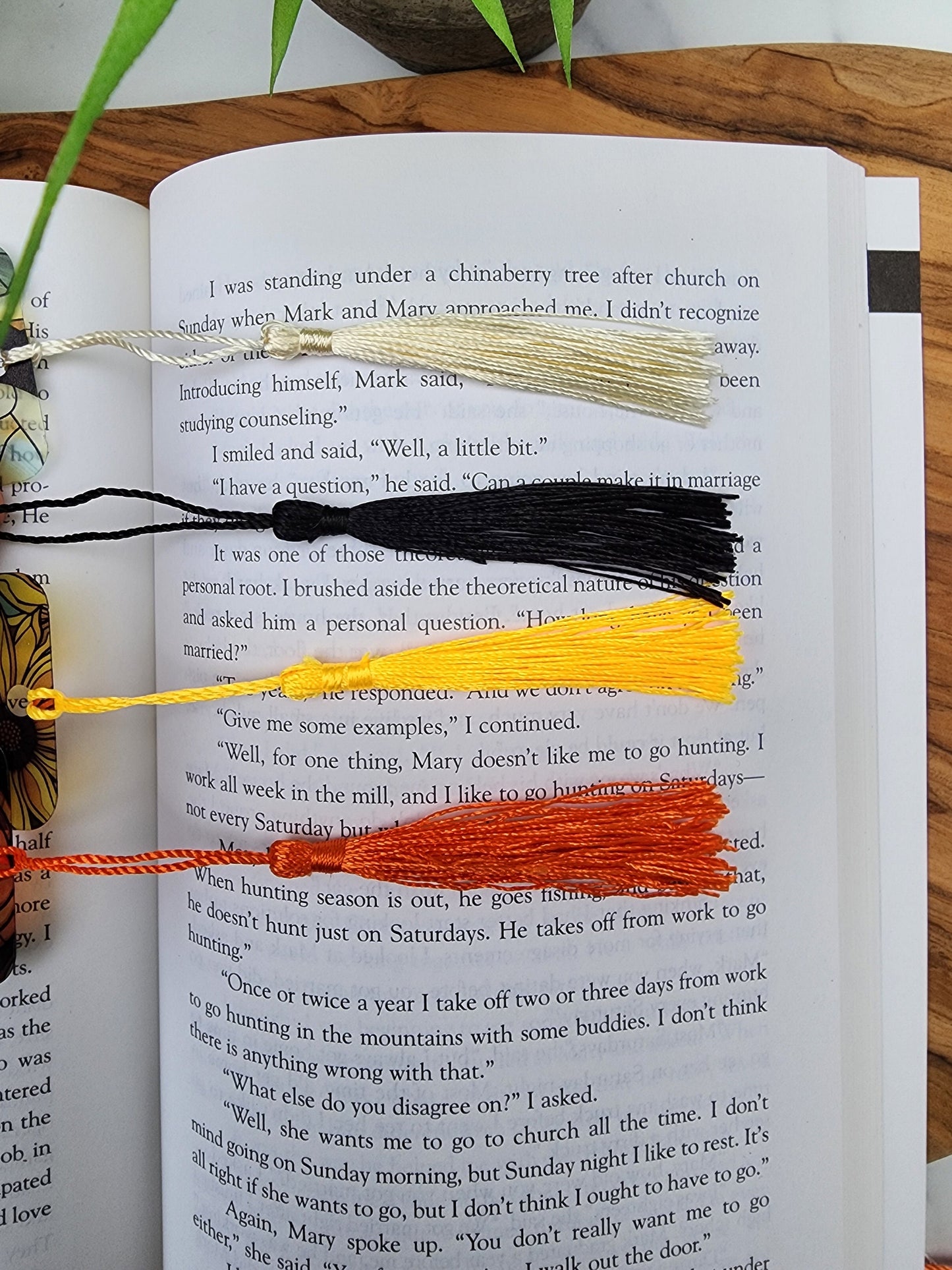 Penguin Bookmark with Tassel for book lover gift for bookworm