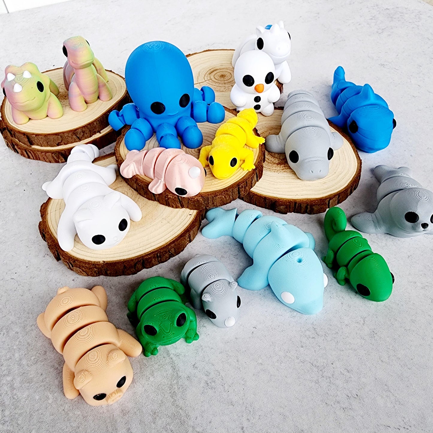 3D Printed Animals Mystery Pack Animal Fidget toy 3D Printed Toys Pocket sized creatures