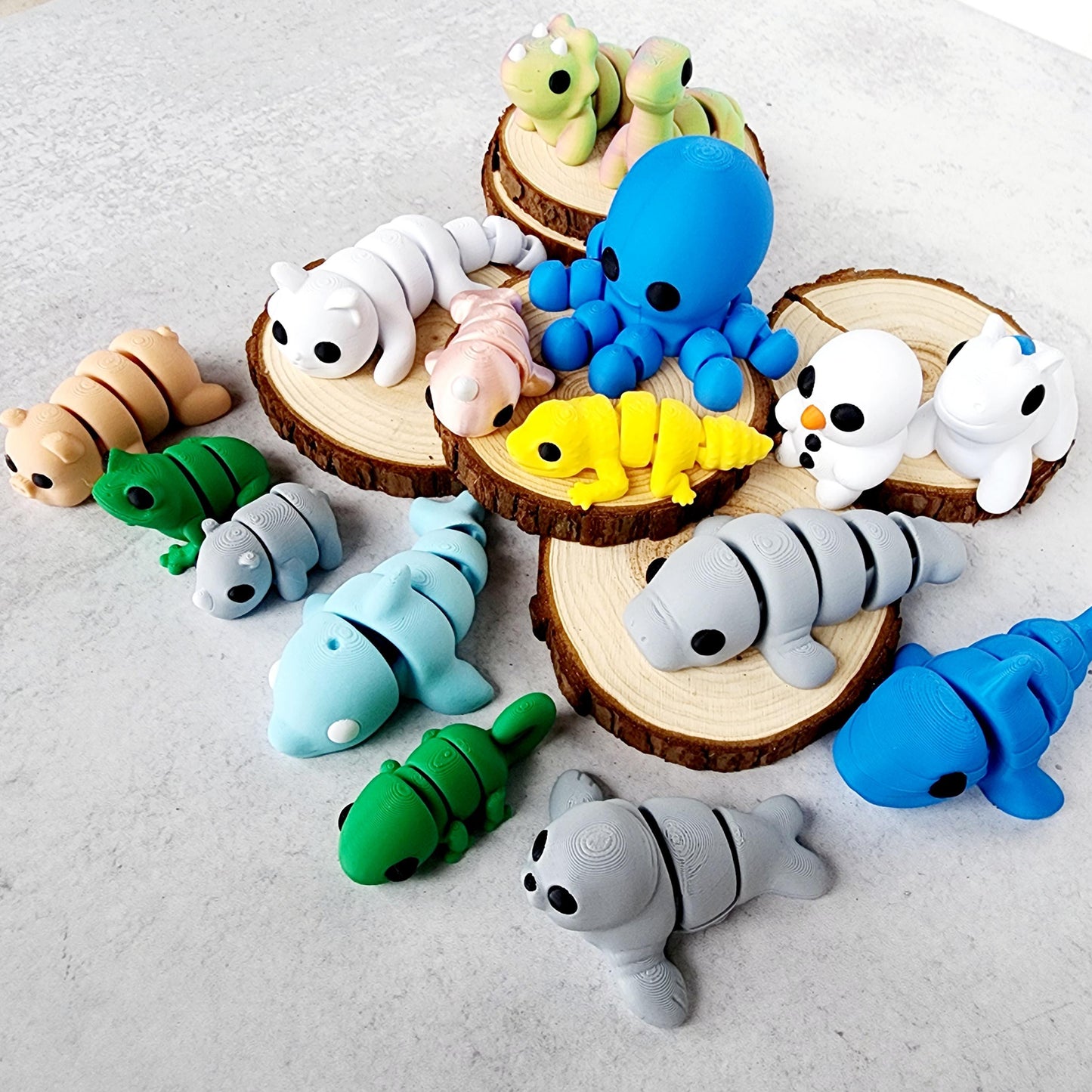 3D Printed Animals Mystery Pack Animal Fidget toy 3D Printed Toys Pocket sized creatures