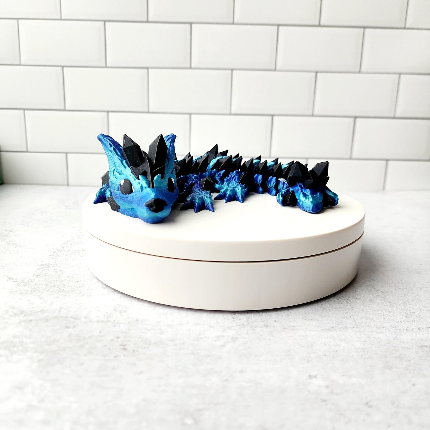 Articulated 3D Printed Wolf Dragon Toy – Fidget Desk Toy for Kids & Adults, Flexible Dragon Gift, Unique Fantasy Creature