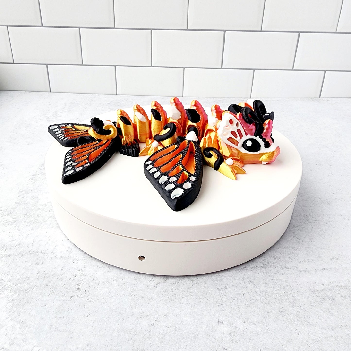 3D printed articulated Butterfly dragon / 3D printed dragon / 3D printed fidget/ gifts for kids / Desk Toy / articulated dragon