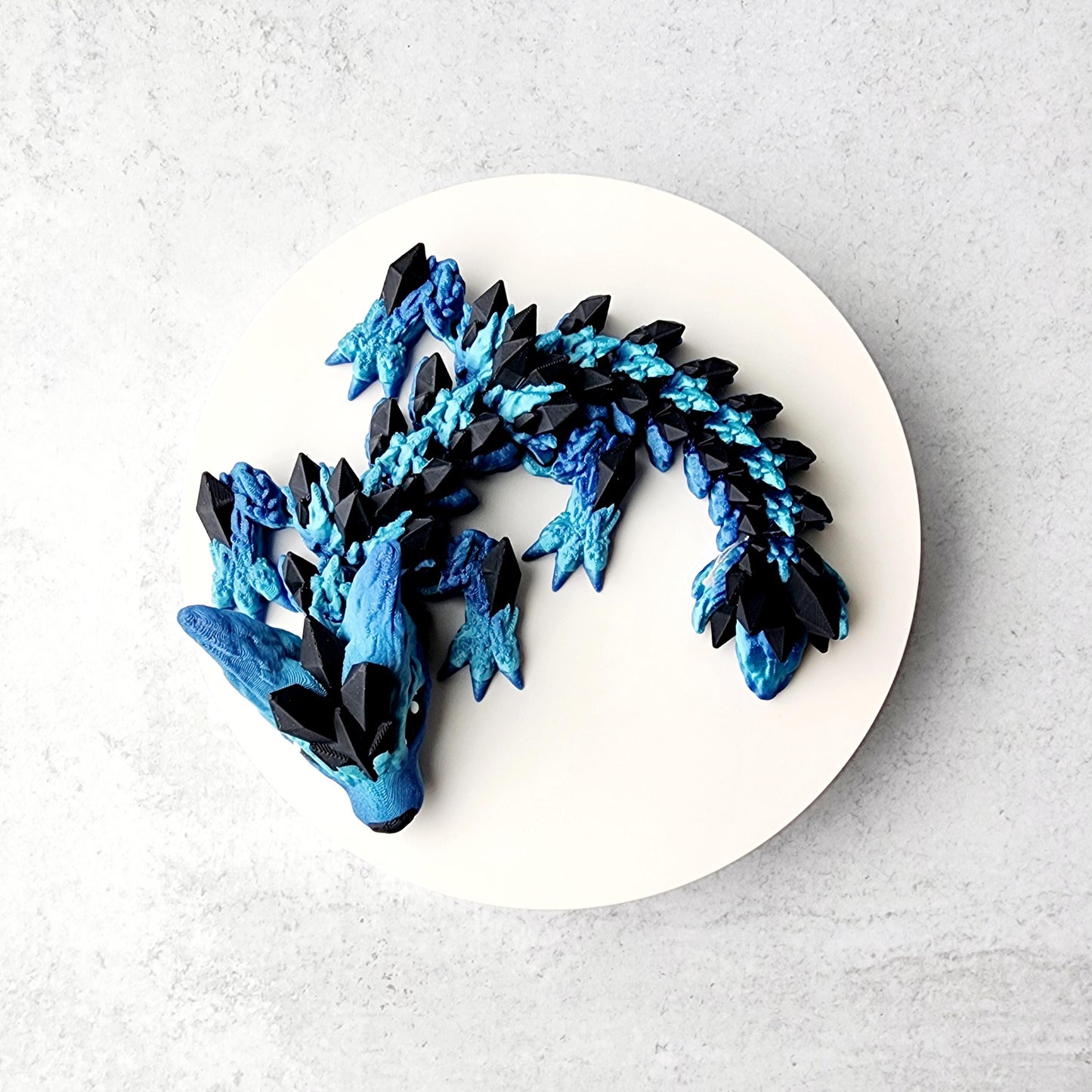 Articulated 3D Printed Wolf Dragon Toy – Fidget Desk Toy for Kids & Adults, Flexible Dragon Gift, Unique Fantasy Creature