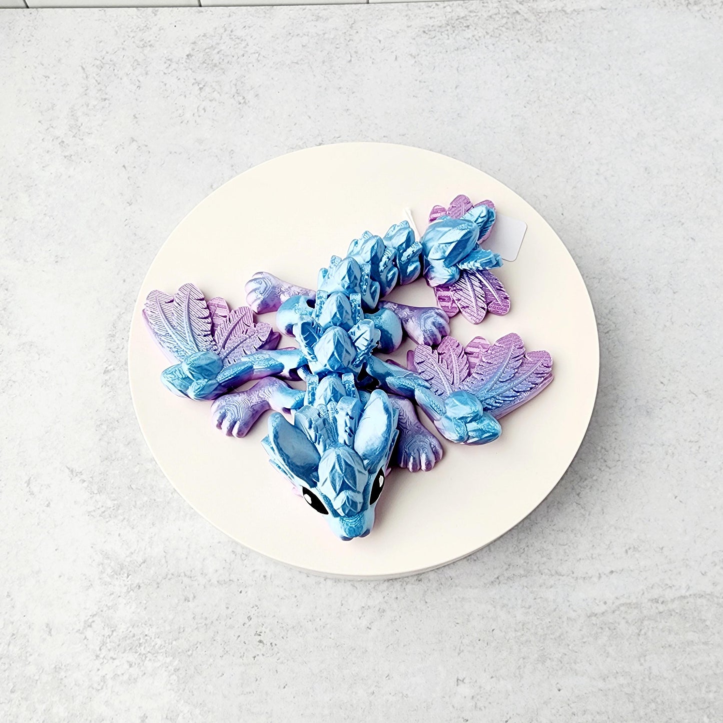 3D printed articulated Baby Bunny dragon / 3D printed dragon / 3D printed fidget/ gifts for kids / Desk Toy / articulated dragon
