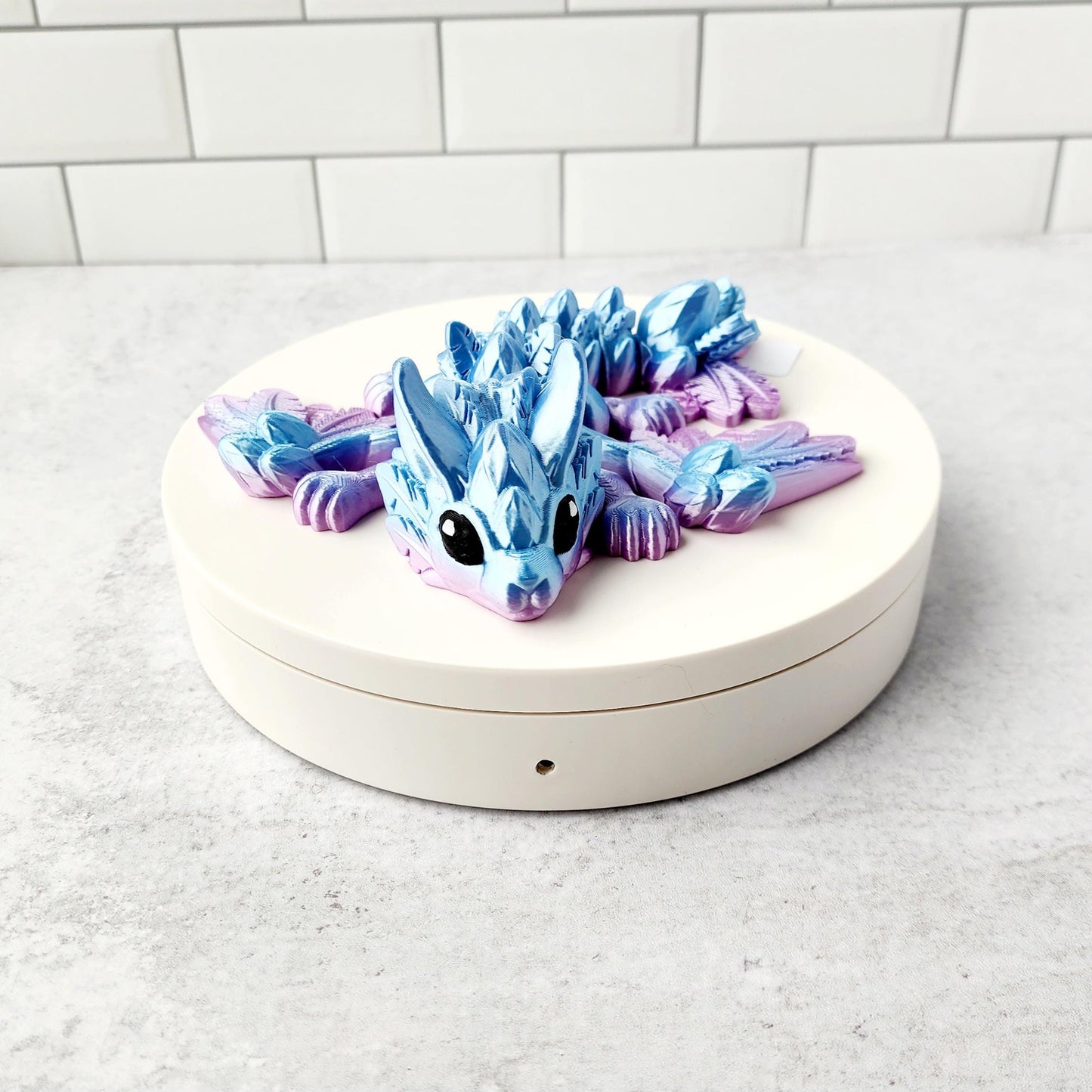 3D printed articulated Baby Bunny dragon / 3D printed dragon / 3D printed fidget/ gifts for kids / Desk Toy / articulated dragon