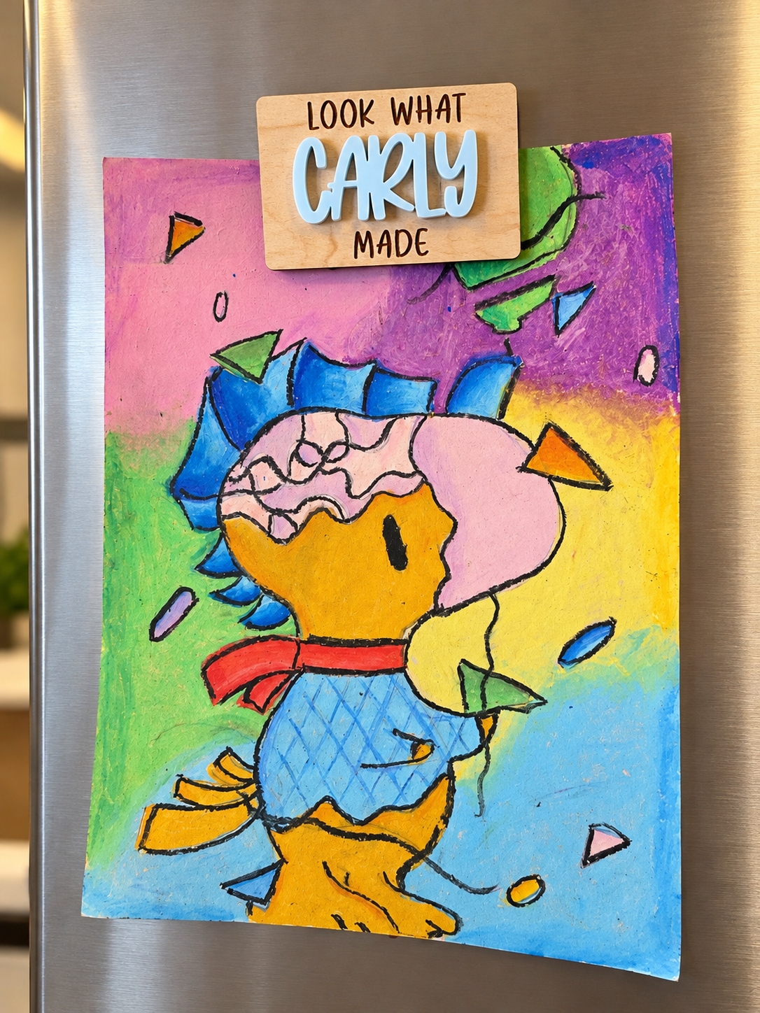Personalized Kids Artwork Display Magnet | Look What I Made