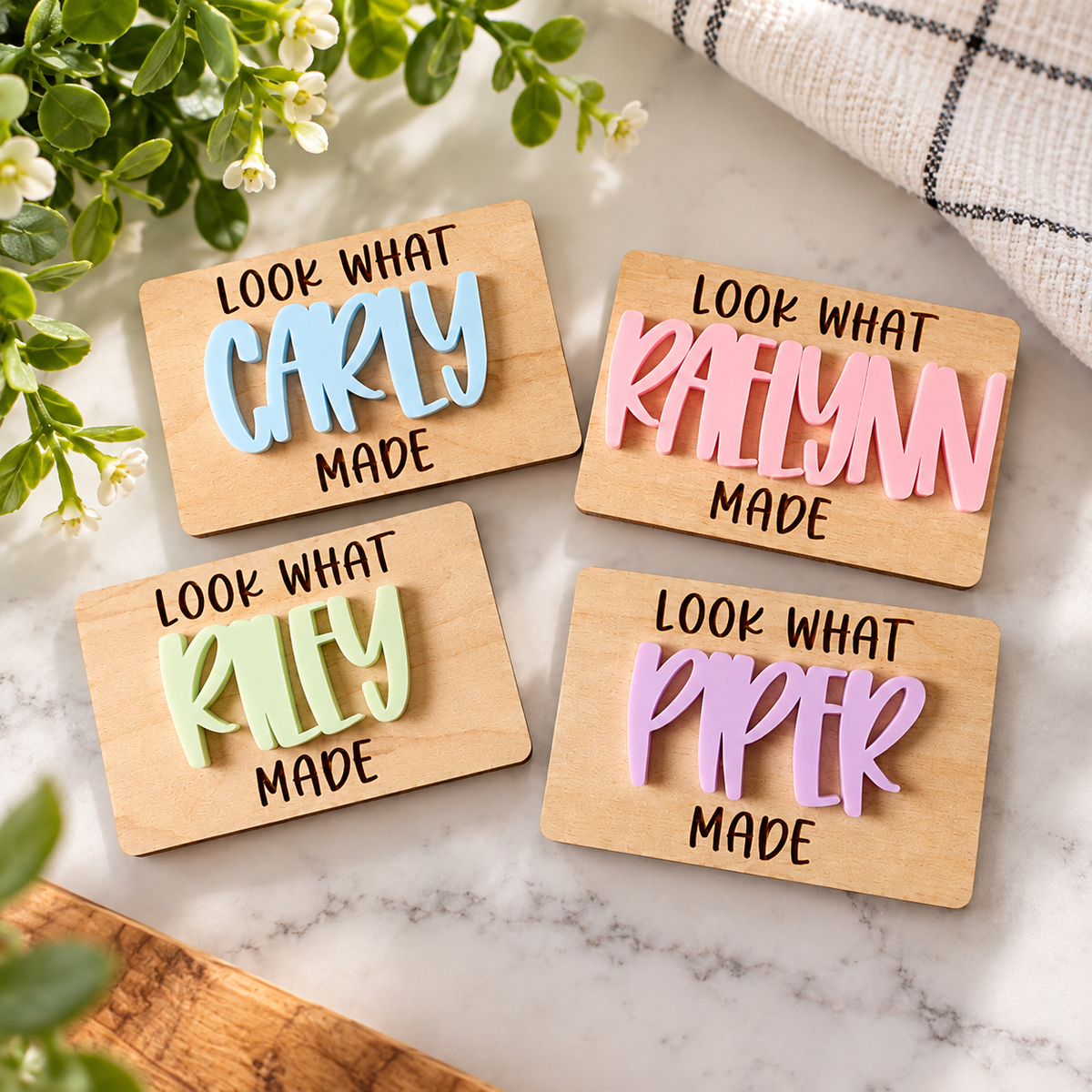 Personalized Kids Artwork Display Magnet | Look What I Made