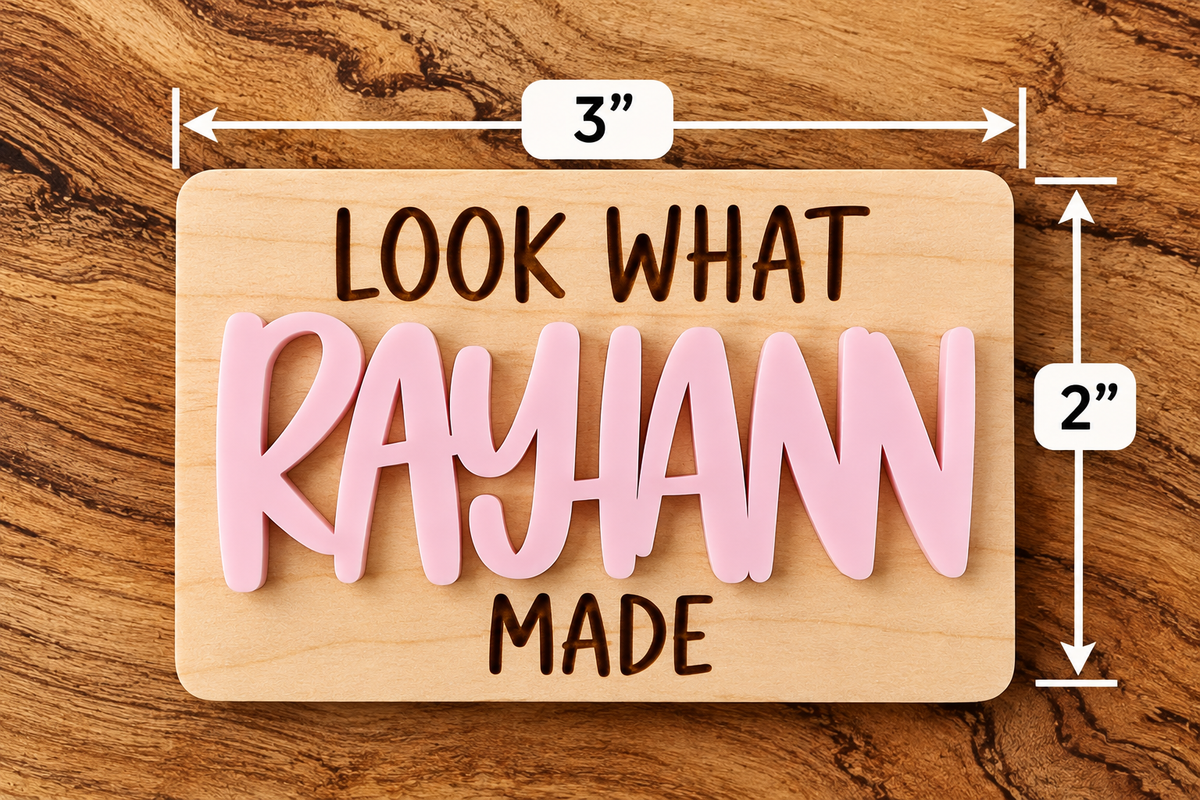 Personalized Kids Artwork Display Magnet | Look What I Made