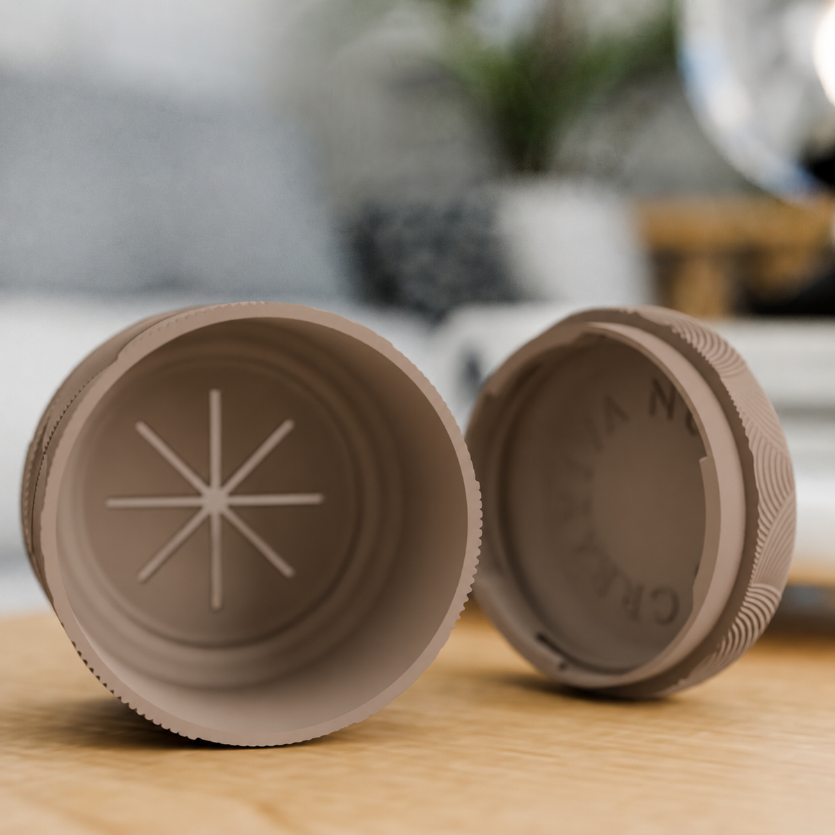 Geometric 3D Printed Planter with Screw-On Drip Tray