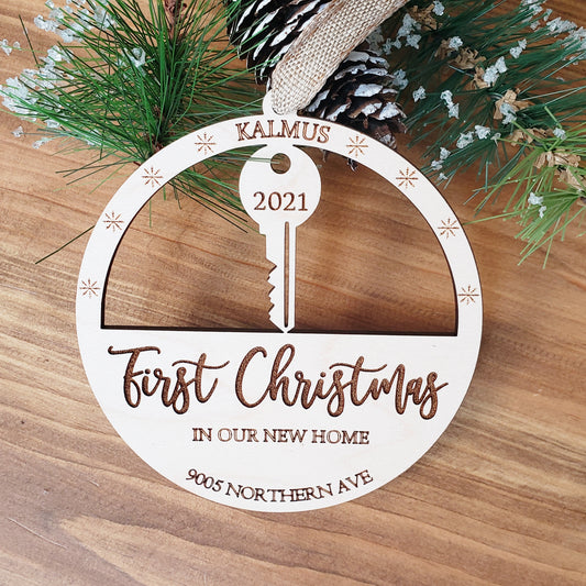 First Christmas in our/my new home 2023 ornament